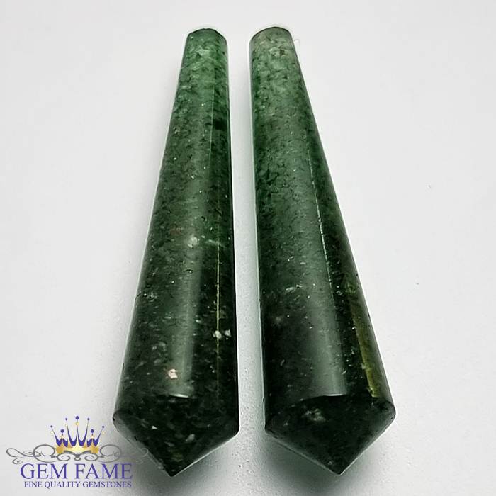 Aventurine Quartz (2pcs) 24.42ct Gemstone India