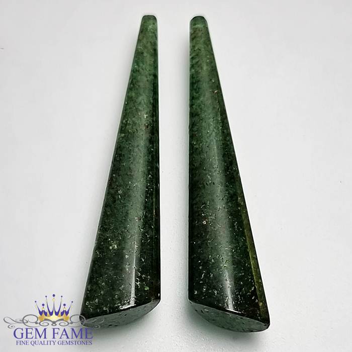 Aventurine Quartz (2pcs) 25.28ct Gemstone India