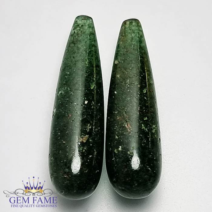 Aventurine Quartz (2pcs) 28.42ct Gemstone India