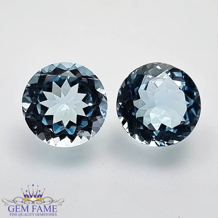 Blue Topaz (Pair) Stone 8.62ct