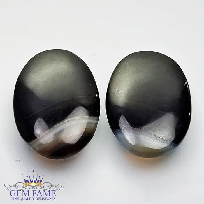 Sulemani Aqeeq Pair 19.01ct Gemstone Iran