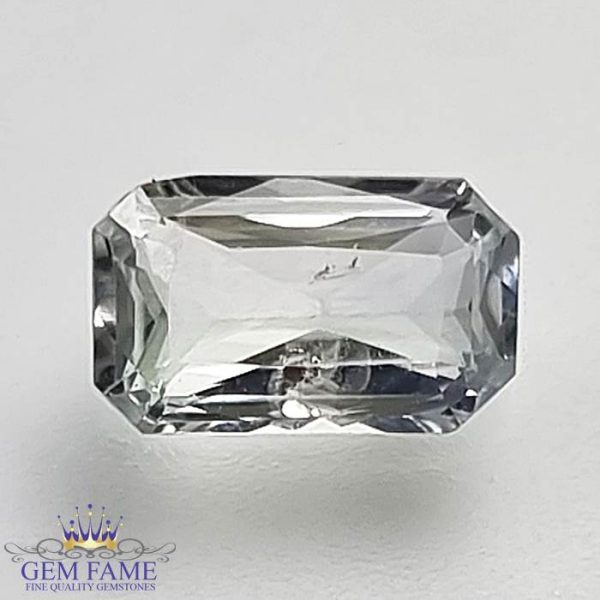 White Sapphire (SafedPukhraj) Gemstone 1.51ct