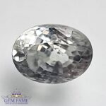 White Zircon 2.82ct Natural Gemstone Ceylon