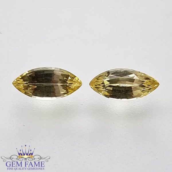 Yellow Sapphire (Pukhraj) Pair Stone