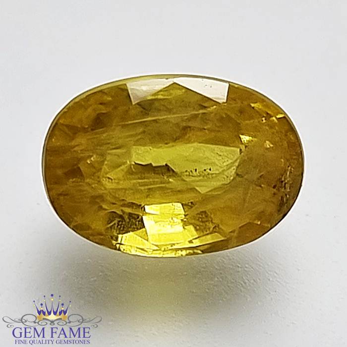 Yellow Sapphire 3.88ct Natural Gemstone Thailand