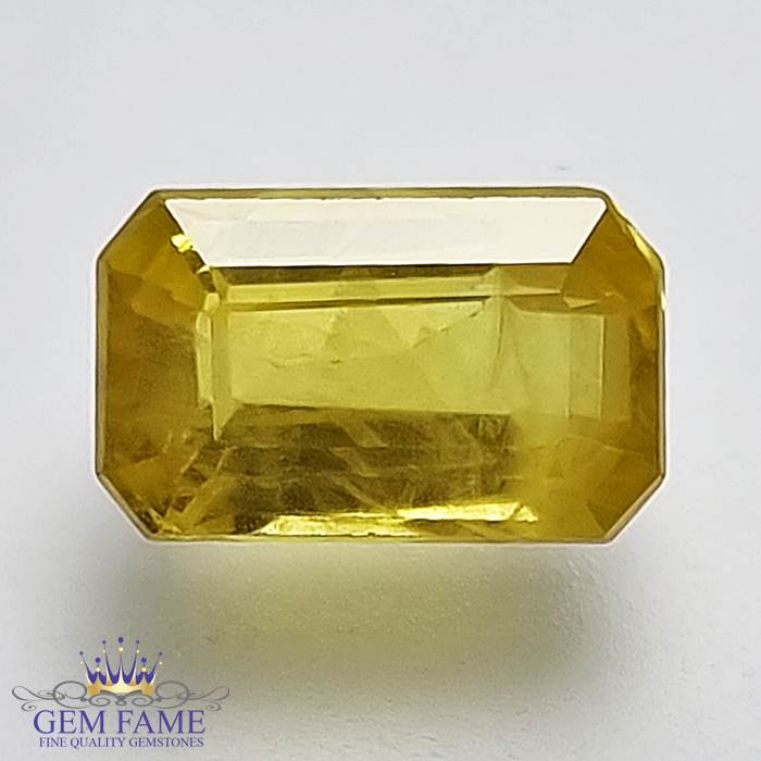 Yellow Sapphire 3.48ct Natural Gemstone Thailand