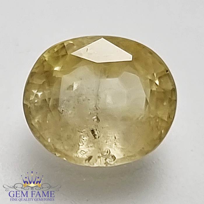 Yellow Sapphire 3.41ct Natural Gemstone Ceylon