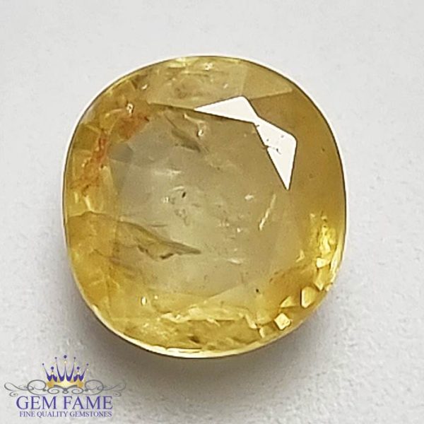 Yellow Sapphire 3.46ct Natural Gemstone Ceylon