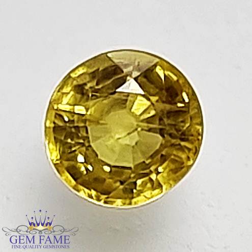 Yellow Sapphire 0.63ct Gemstone Thailand