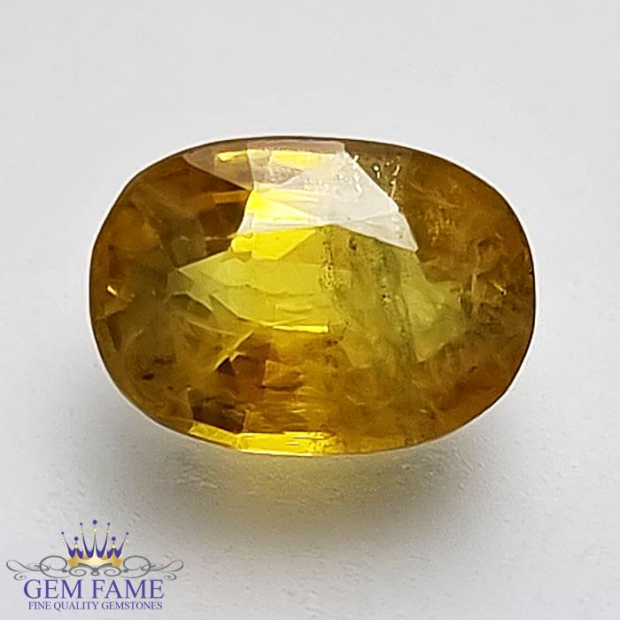 Yellow Sapphire 2.90ct Natural Gemstone Thailand
