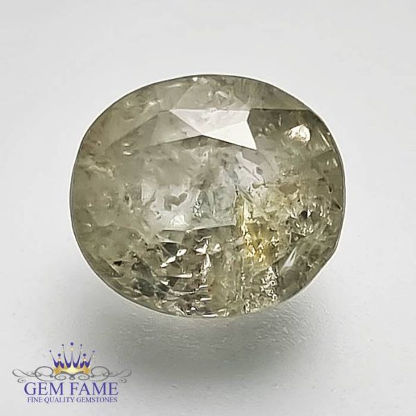 White Sapphire 5.38ct Gemstone Ceylon