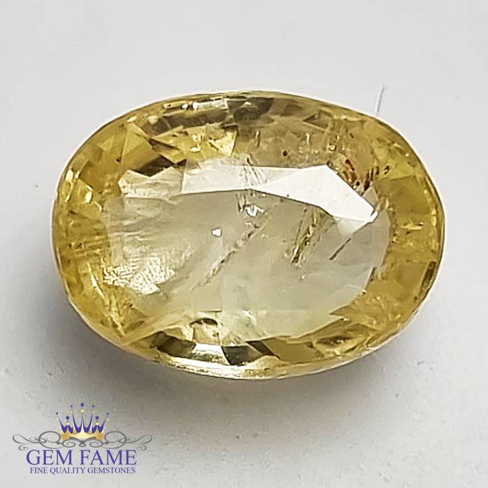 Yellow Sapphire 3.19ct Gemstone Ceylon