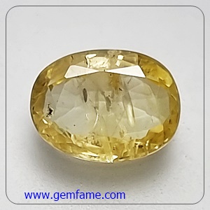 Yellow Sapphire 3.29ct 10.66x8.00x3.72mm Natural Gemstone Ceylon