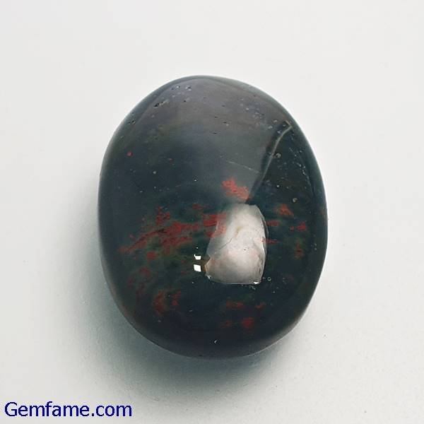 Bloodstone 10.35ct 17.84x12.97x5.49mm Natural Gemstone India