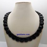 Snowflake Obsidian Necklace 328.00ct Fancy Cut Natural Necklace Mexico