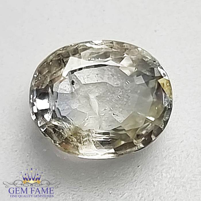 White Sapphire 1.46ct Natural Gemstone Ceylon