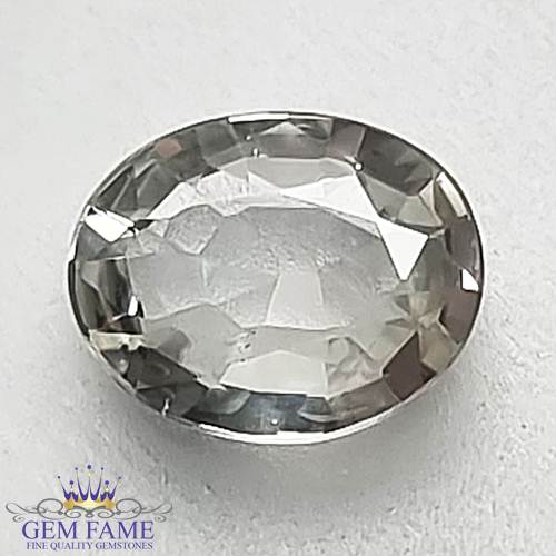 White Sapphire 0.74ct Natural Gemstone Ceylon