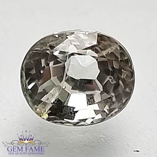 White Sapphire 1.04ct Natural Gemstone Ceylon