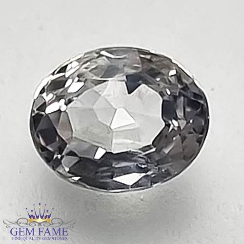 White Sapphire 0.90ct Natural Gemstone Ceylon