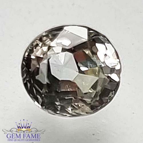 White Sapphire 0.66ct Natural Gemstone Ceylon