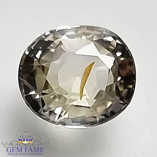 White Sapphire 1.78ct Natural Gemstone Ceylon