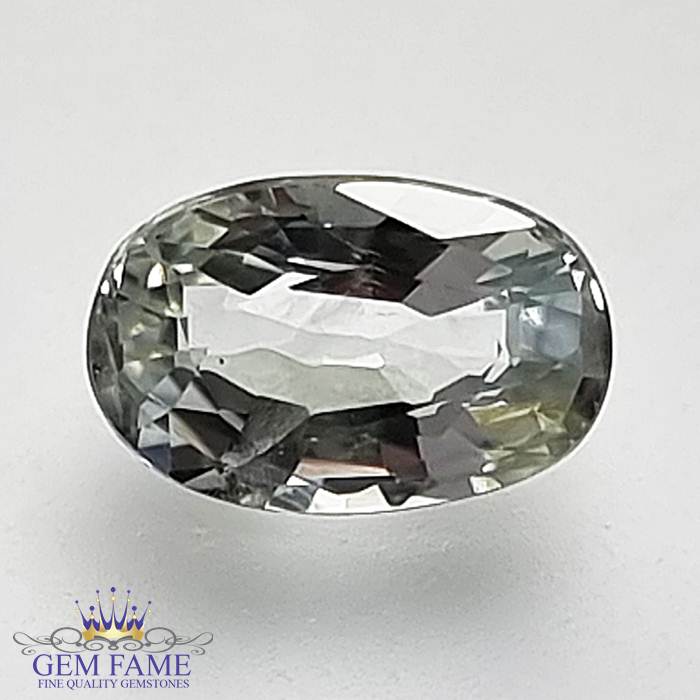 White Sapphire 1.59ct Natural Gemstone Ceylon