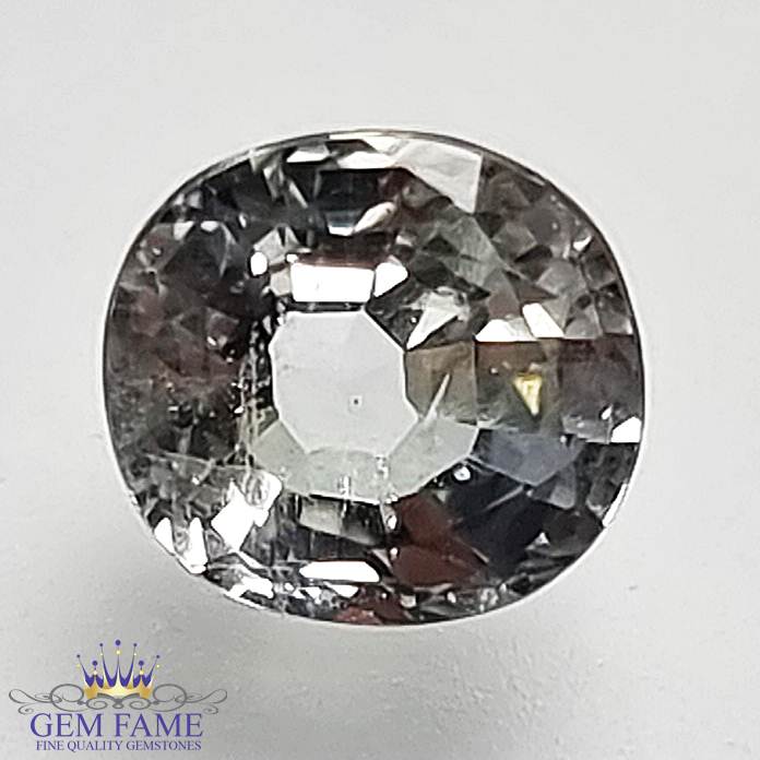 White Sapphire 1.38ct Natural Gemstone Ceylon