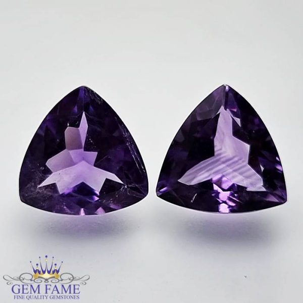 Amethyst Stone (Pair) 9.77ct