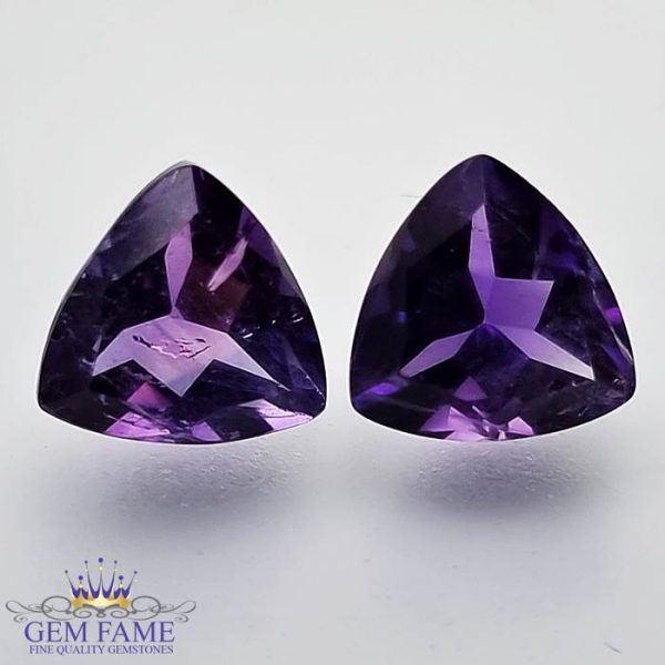 Amethyst Stone (Pair) 4.84ct