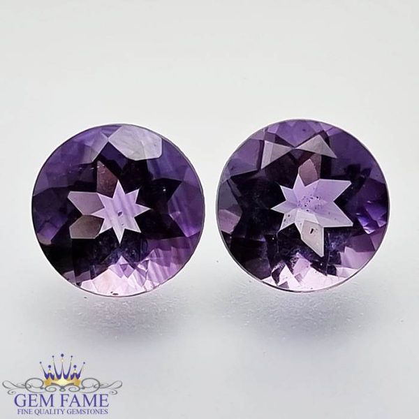 Amethyst Stone (Pair) 5.12ct