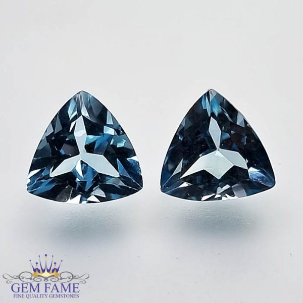 Blue Topaz (Pair) Stone 4.41ct