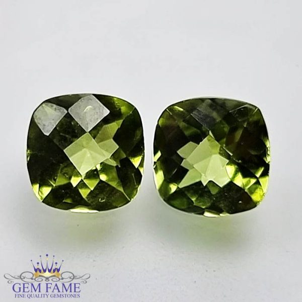 Peridot Gemstone Pair 3.15ct