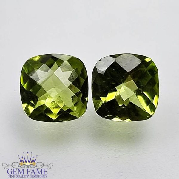 Peridot Gemstone Pair 2.78ct