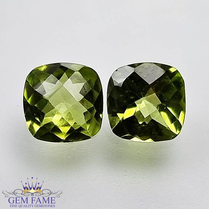 Peridot Gemstone Pair 2.78ct