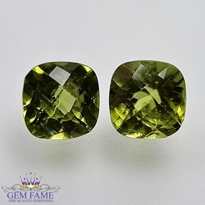 Peridot Gemstone Pair 2.43ct