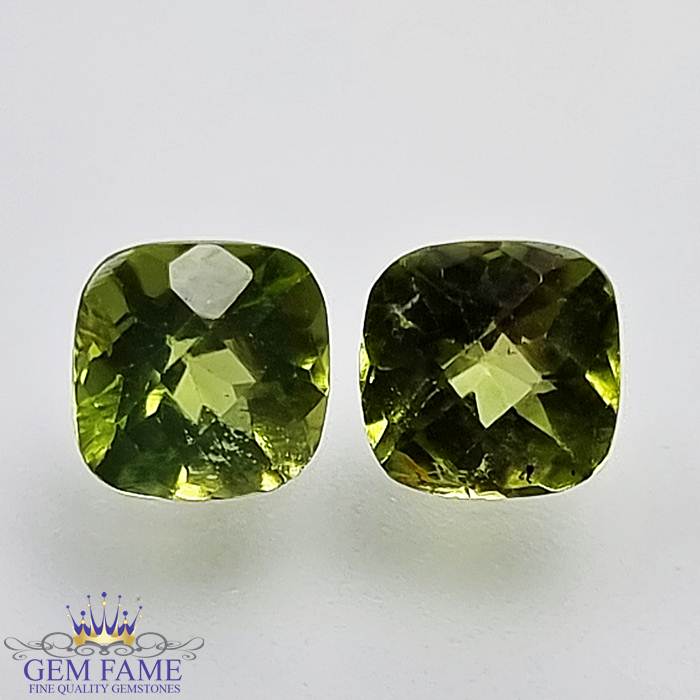 Peridot Gemstone Pair 2.21ct