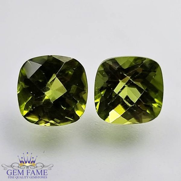 Peridot Gemstone Pair