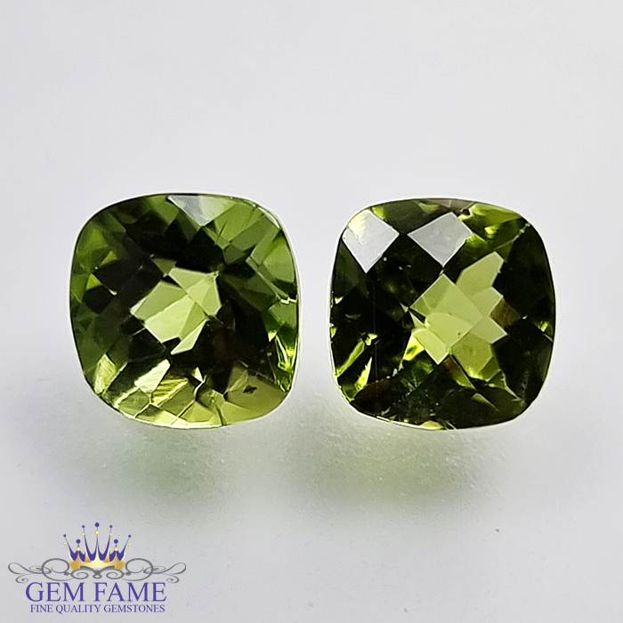 Peridot Gemstone Pair