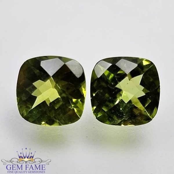 Peridot Gemstone Pair