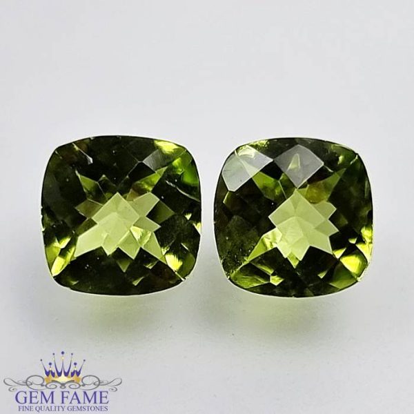 Peridot Gemstone Pair