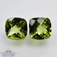 Peridot Gemstone Pair