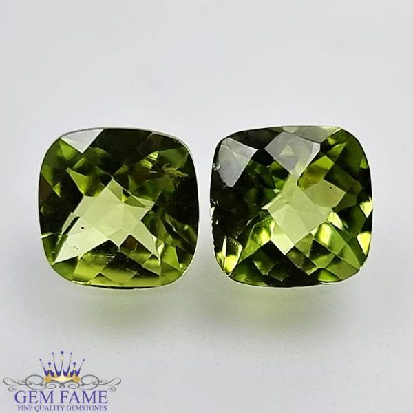 Peridot Gemstone Pair