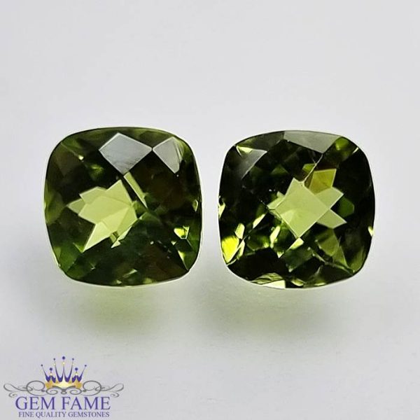 Peridot Gemstone Pair