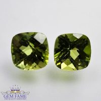 Peridot Gemstone Pair