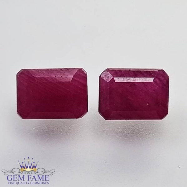 Ruby (Manik Stone) Pair 3.26ct