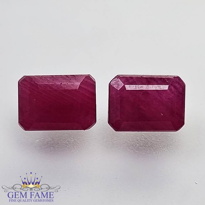 Ruby (Manik Stone) Pair 3.26ct