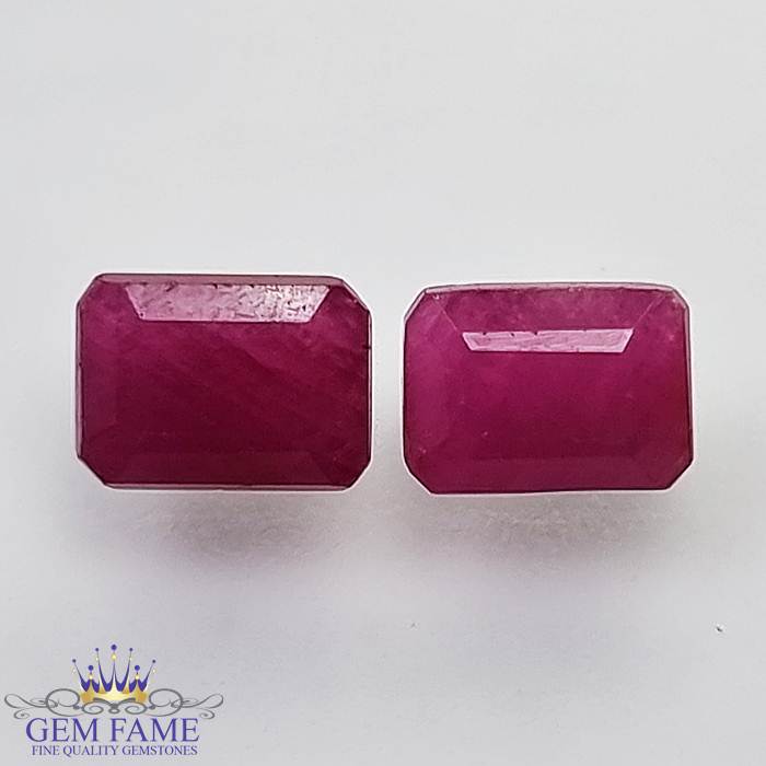 Ruby (Manik Stone) Pair 2.96ct