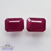 Ruby (Manik Stone) Pair 3.11ct