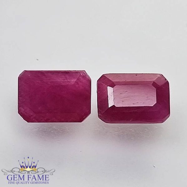 Ruby (Manik Stone) Pair 2.50ct