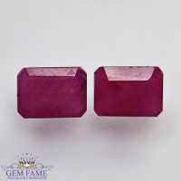 Ruby (Manik Stone) Pair 3.09ct